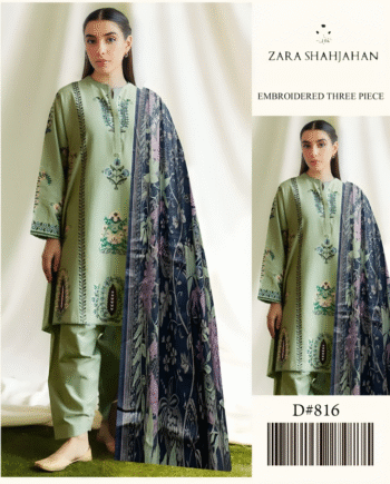 *ZARA SHAHJAHAN LAWN WITH DIGITAL Diamond DUPATTA*