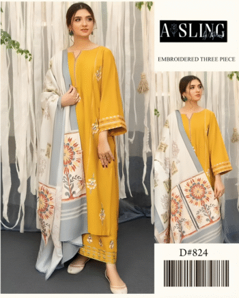 *ASLING LAWN WITH DIGITAL Diamond DUPATTA*