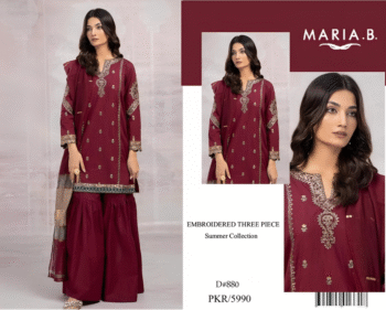 *MARIA B LAWN WITH DIGITAL Diamond DUPATTA*